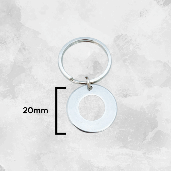 Placa de Identificação Redonda Vazada Inox 20mm - Imagem 15